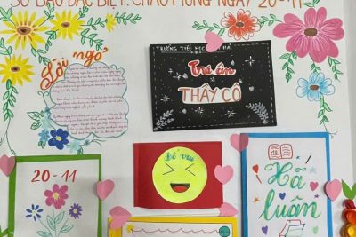 HOẠT ĐỘNG LÀM BÁO TƯỜNG CHÀO MỪNG NGÀY NHÀ GIÁO VIỆT NAM 20/11